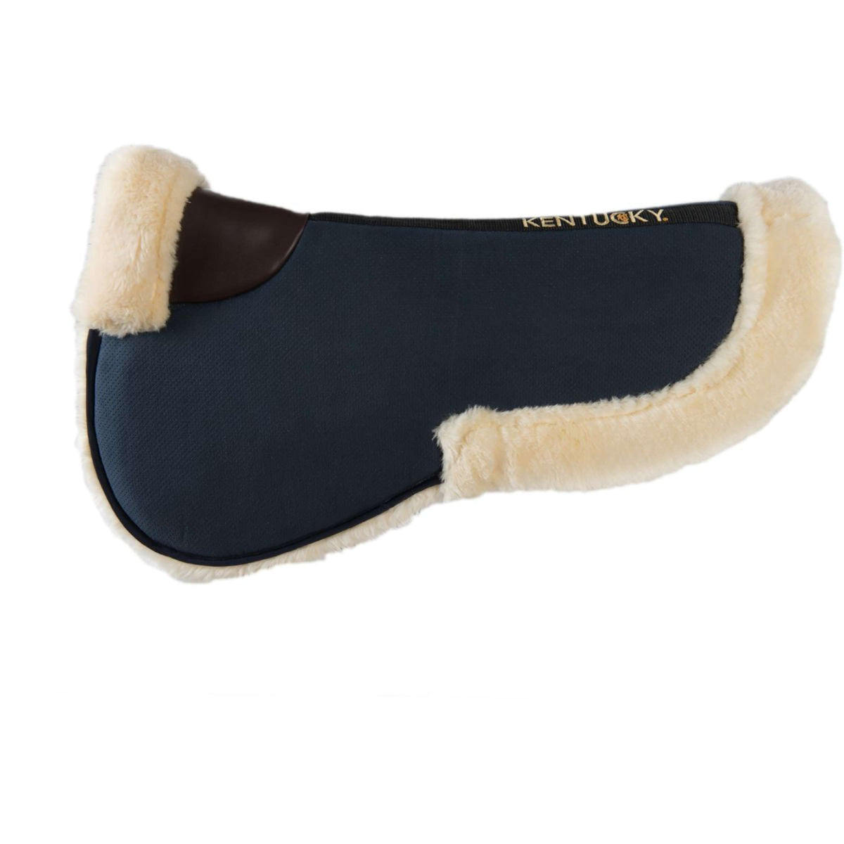 Kentucky Zadelonderlegger Halfpad Sheepskin Absorb Navy