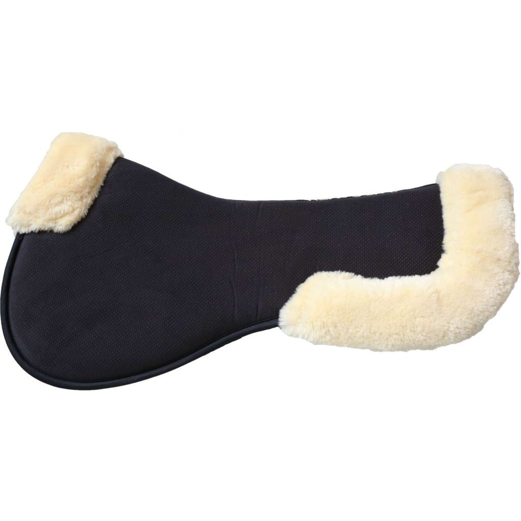 Kentucky Zadelonderlegger Halfpad Anatomic Absorb Sheepskin Black/Natural