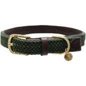 Kentucky Halsband Plaited Nylon Olive Green