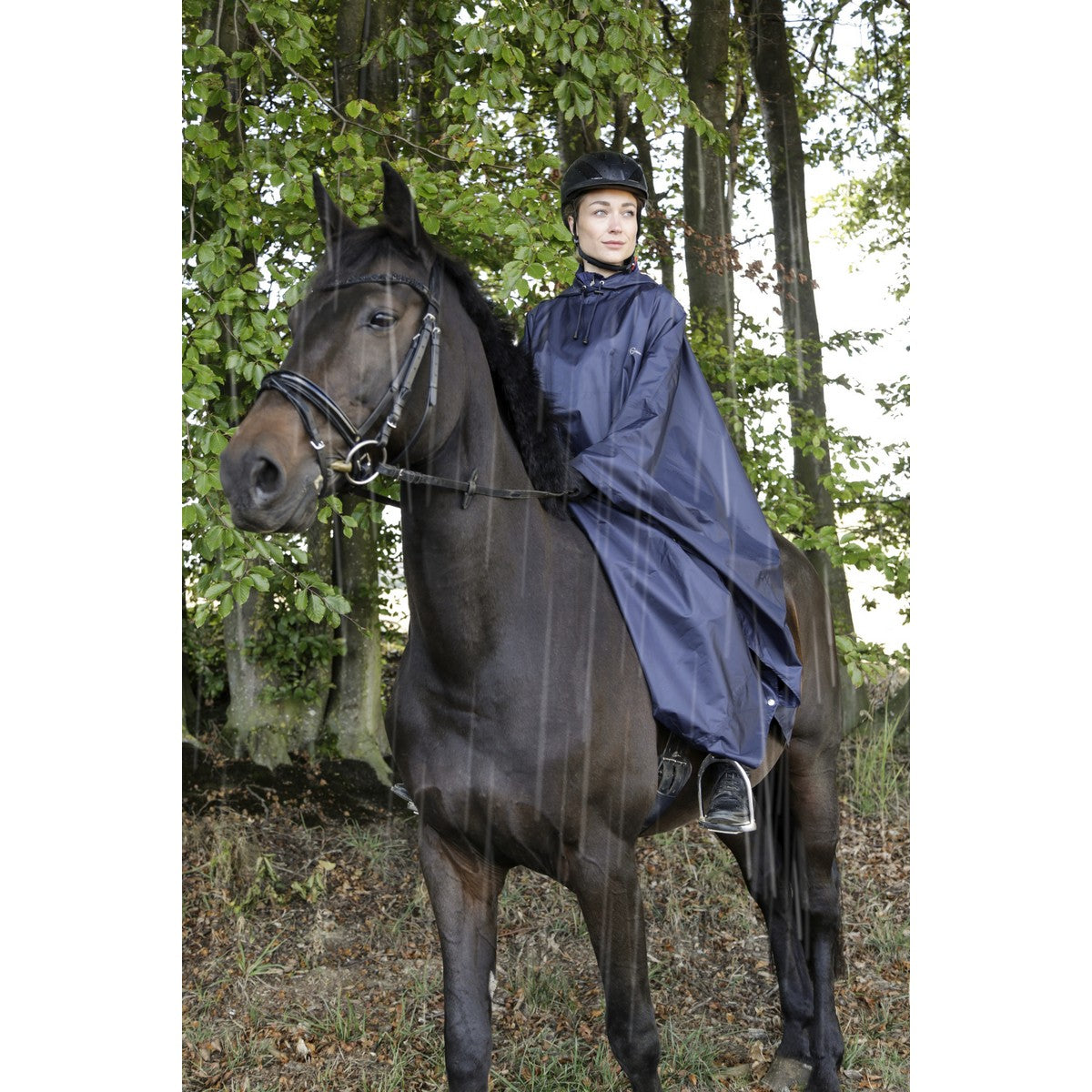 Covalliero Regenponcho Volwassenen Blauw