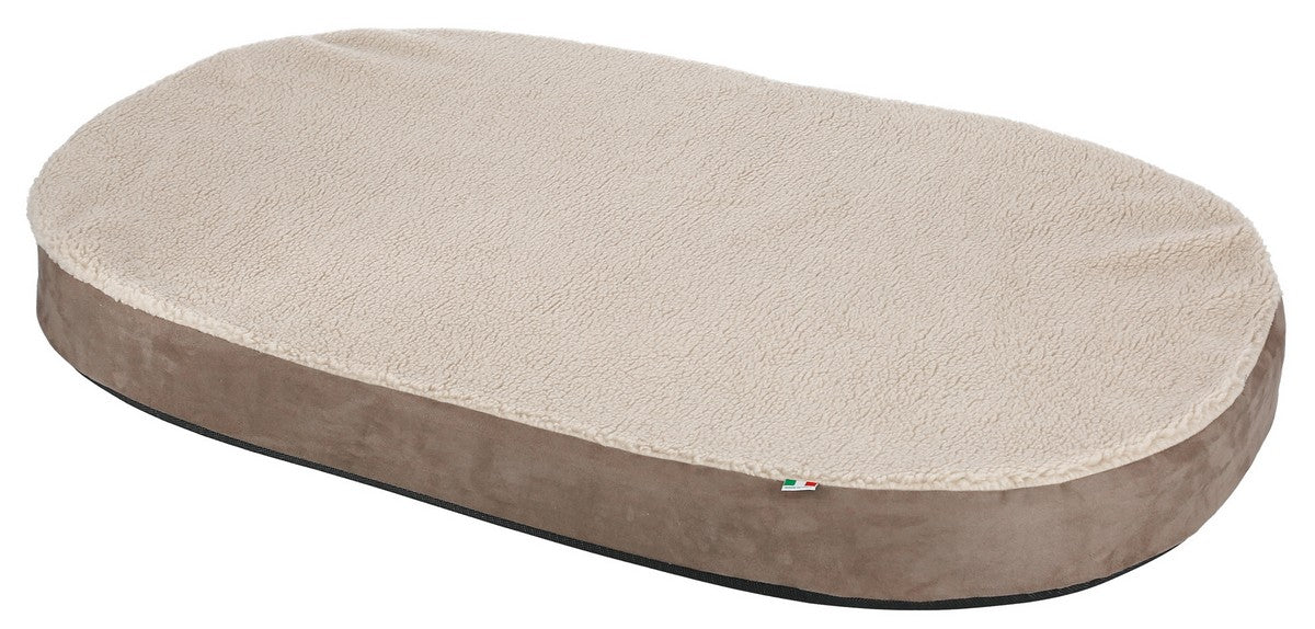 Kerbl Matras Memory-Foam Oval grijs/beige