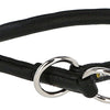 Kerbl Halsband Roma Rundleer met Stopper Zwart