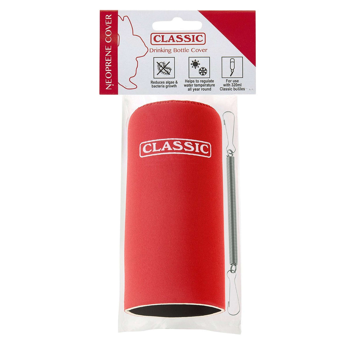 Kerbl Thermobeschermhoes Classic voor 320 ml Drinkflessen Rood