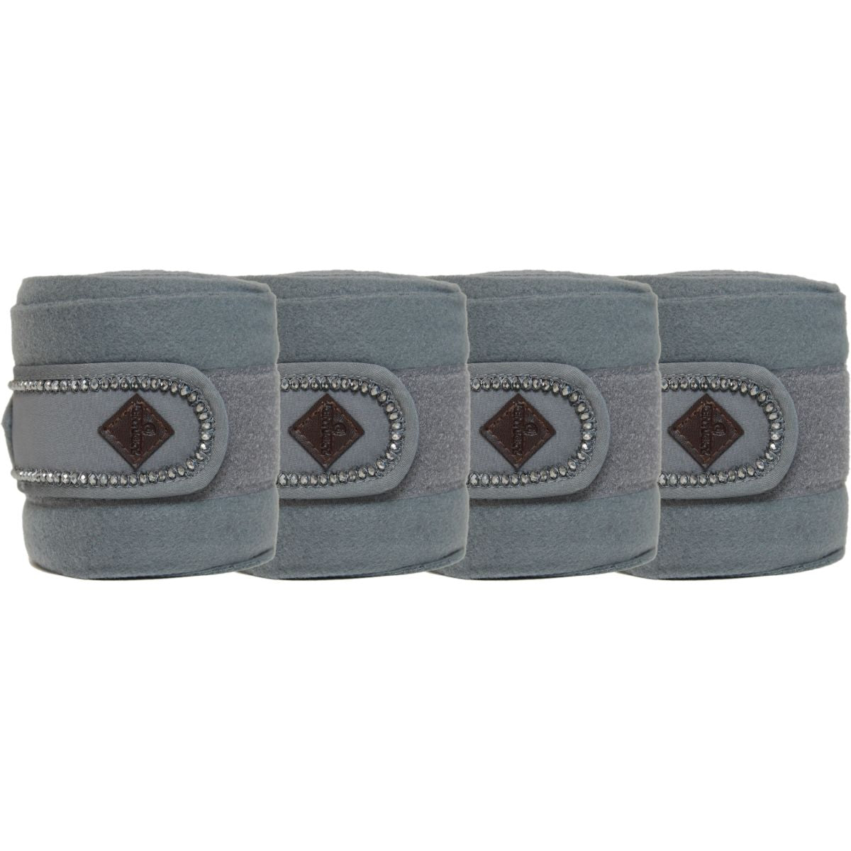 Kentucky Bandages Polar Fleece Pearls Grijs