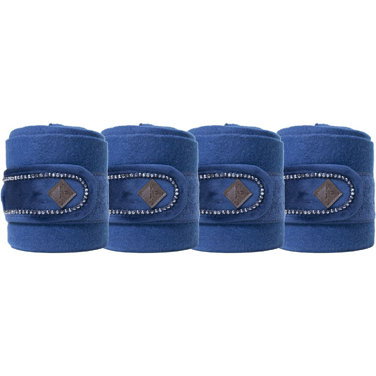 Kentucky Bandages Polar Fleece Velvet Pearls Navy