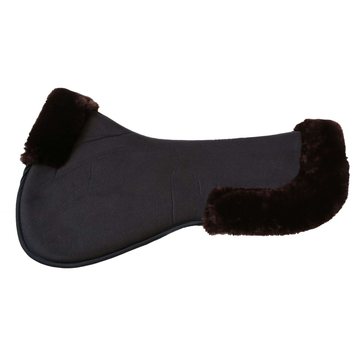 Kentucky Zadelonderlegger Halfpad Anatomic Absorb Sheepskin Bruin/Zwart