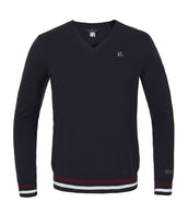 Kingsland Shirt Classic Knitted V-Neck Heren Navy