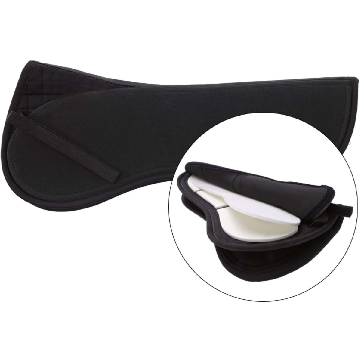 Kavalkade Zadelonderlegger Kavaltop-Vario Uitgesneden Zwart