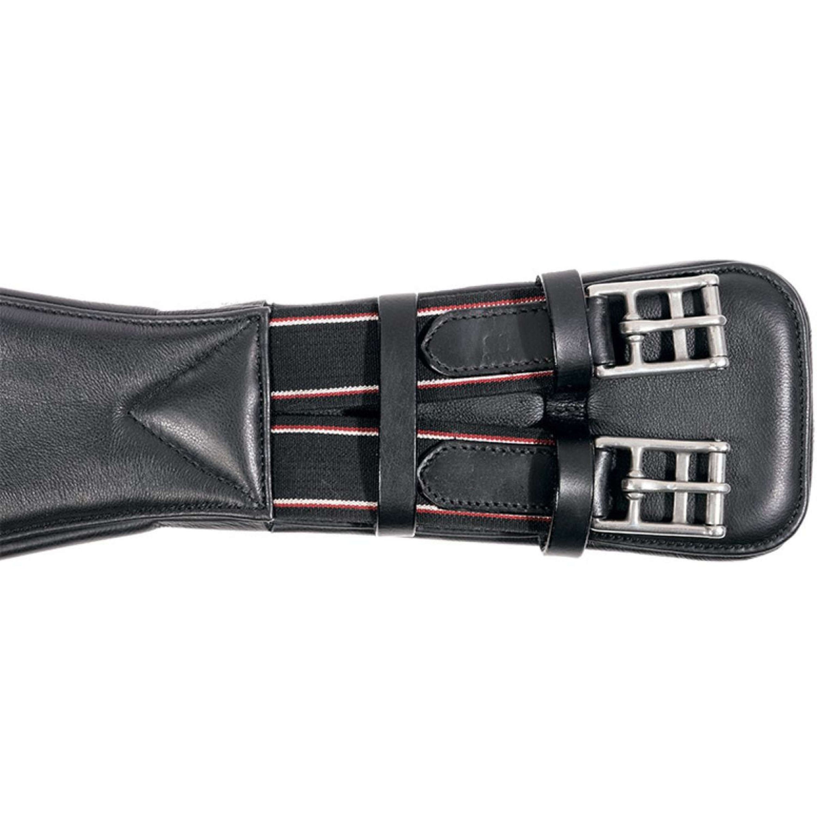 Kavalkade Dressuursingel Classic Soft Leather met Elastiek Zwart