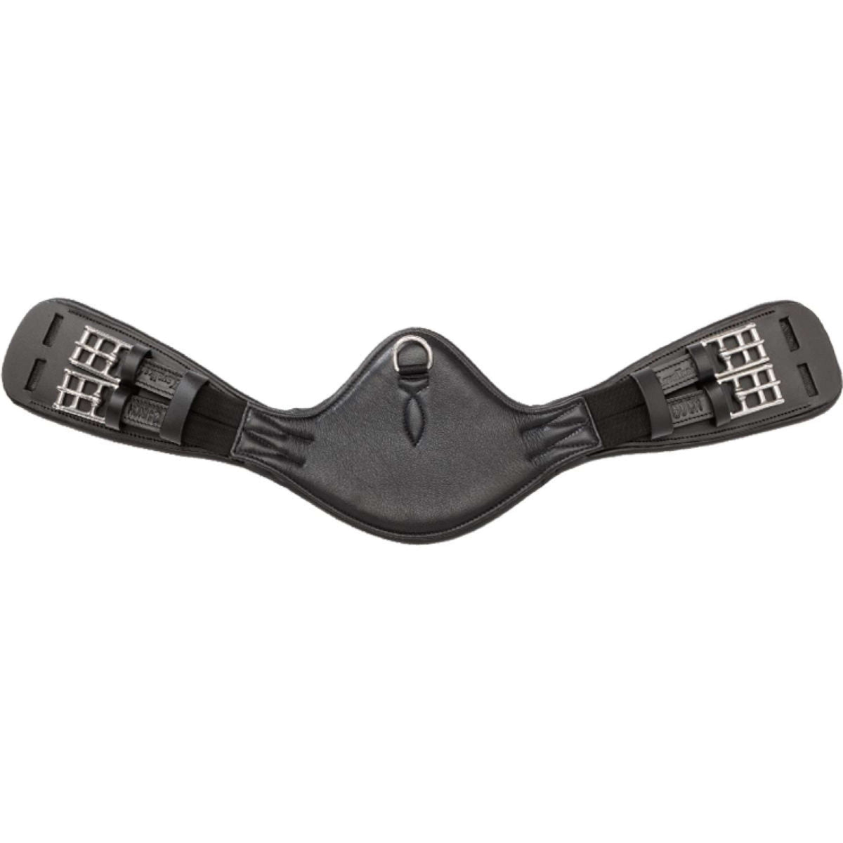 Kavalkade Dressuursingel Casper Soft Leather met Elastiek Zwart