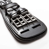 Kavalkade Dressuursingel Casper Soft Leather met Elastiek Zwart