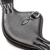 Kavalkade Dressuursingel Casper Soft Leather met Elastiek Zwart