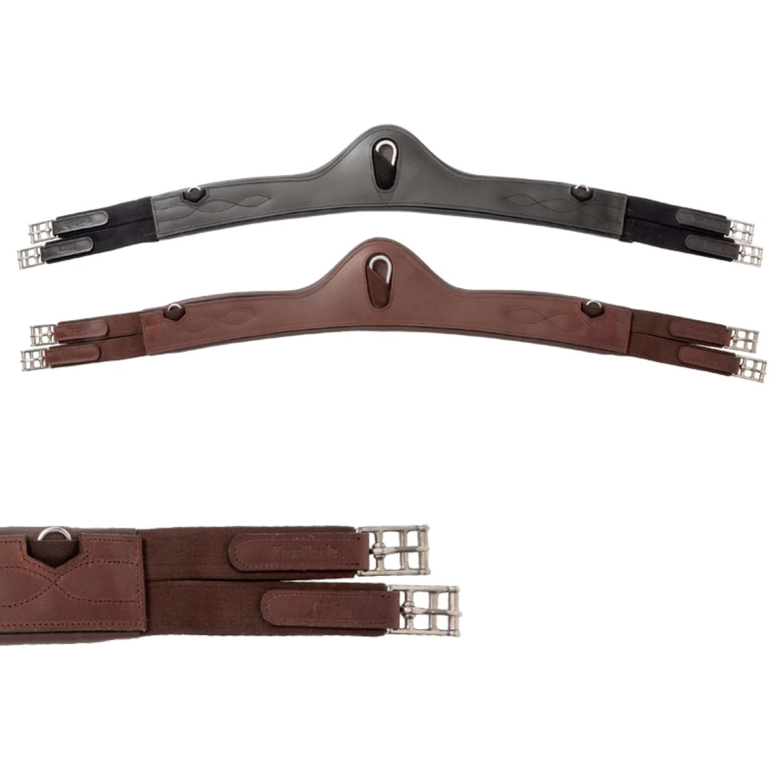 Kavalkade Singel Atlas Oiled Leather met Elastiek Zwart
