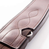 Kavalkade Dressuursingel Atlas Oiled Leather met Elastiek Bruin