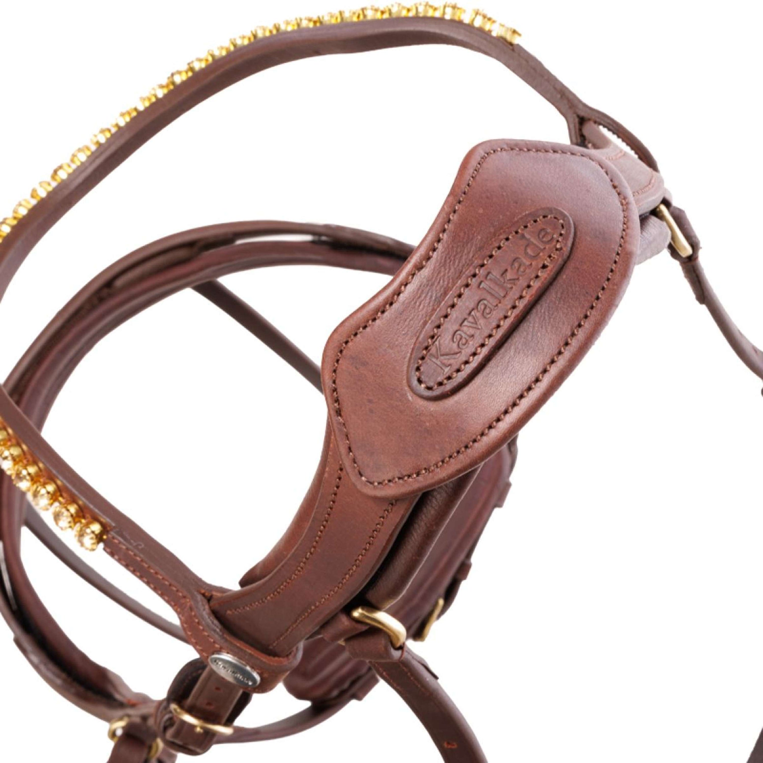 Kavalkade Hoofdstel Caliano Bruin/Brass Kavalkade Hoofdstel Caliano Bruin/Brass