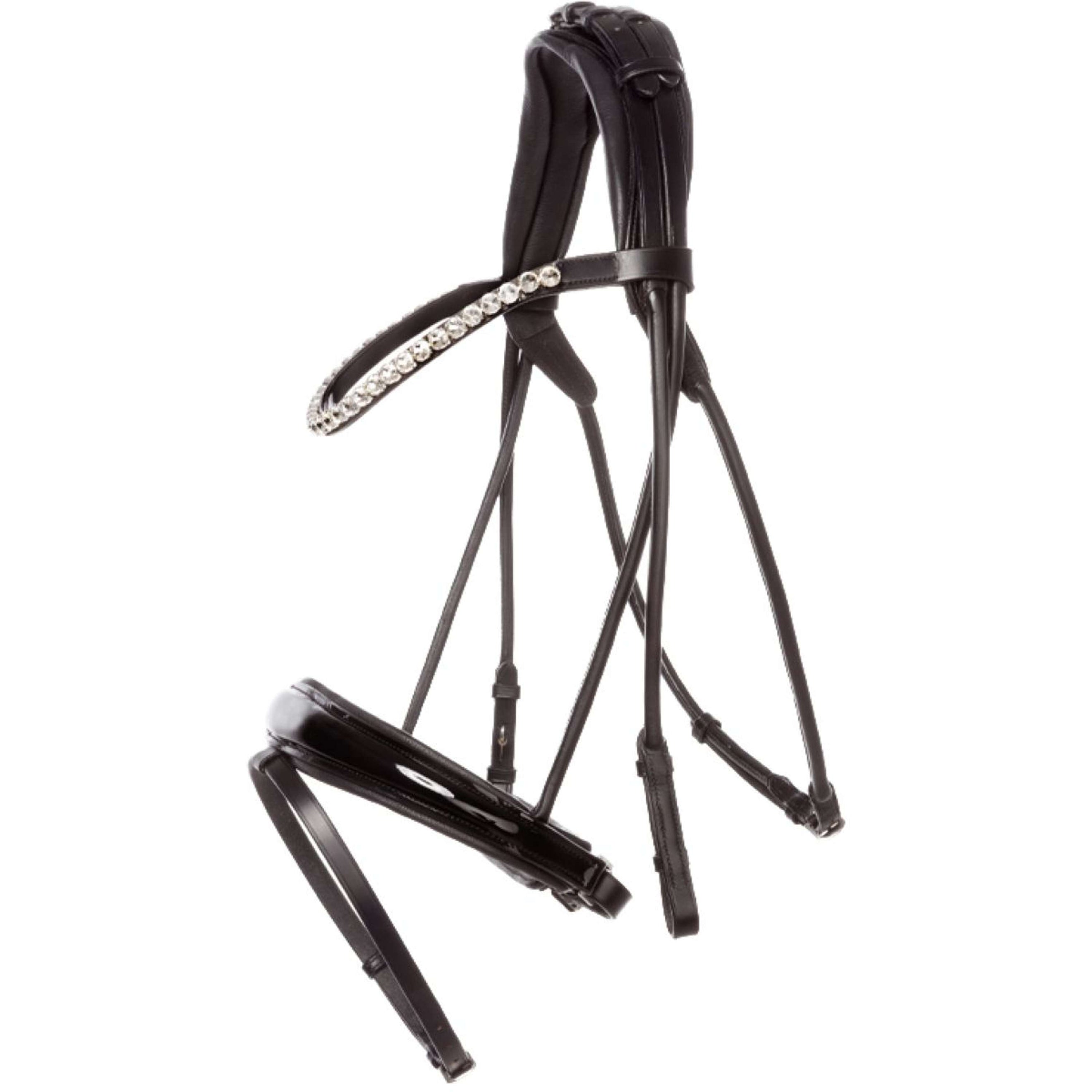 Kavalkade Hoofdstel Florina KavalSH4 Rond Gestikt Zwart