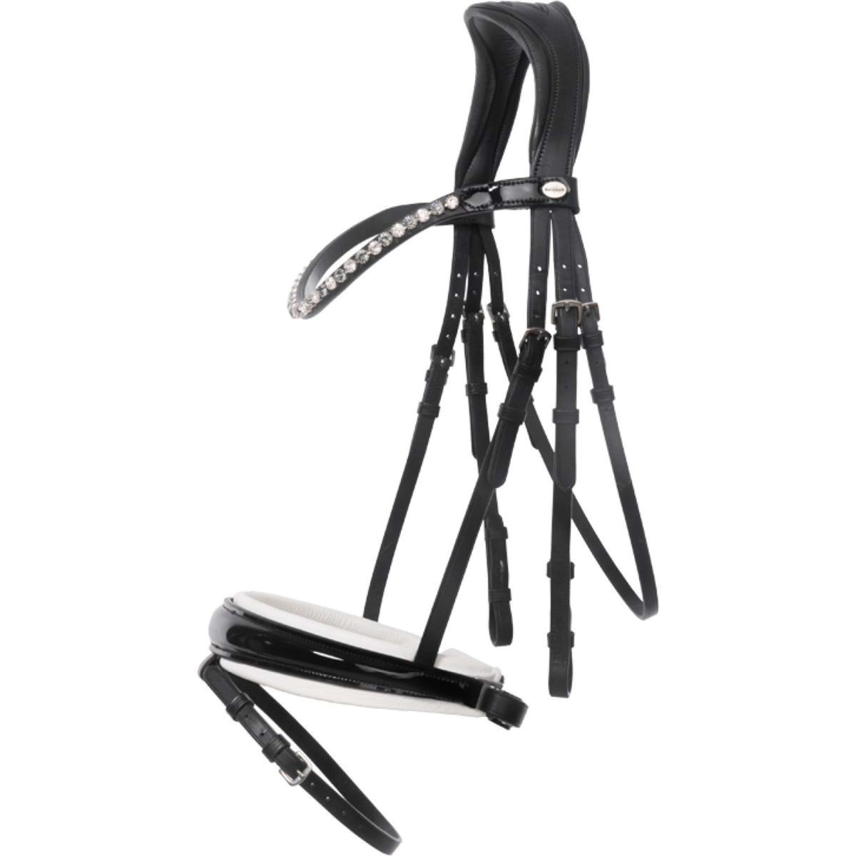 Kavalkade Hoofdstel Liliana Zwart/Patent/Wit