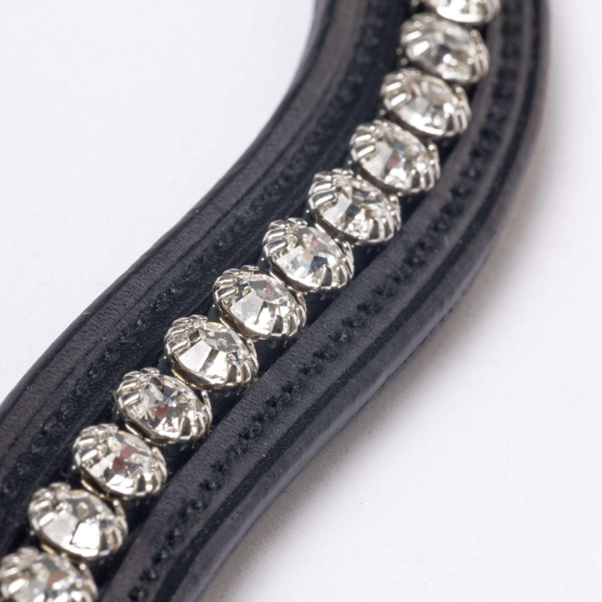 Kavalkade Frontriem met Strassstenen Zwart