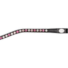 Kavalkade Frontriem Splendid Gebogen Zwart/Roze