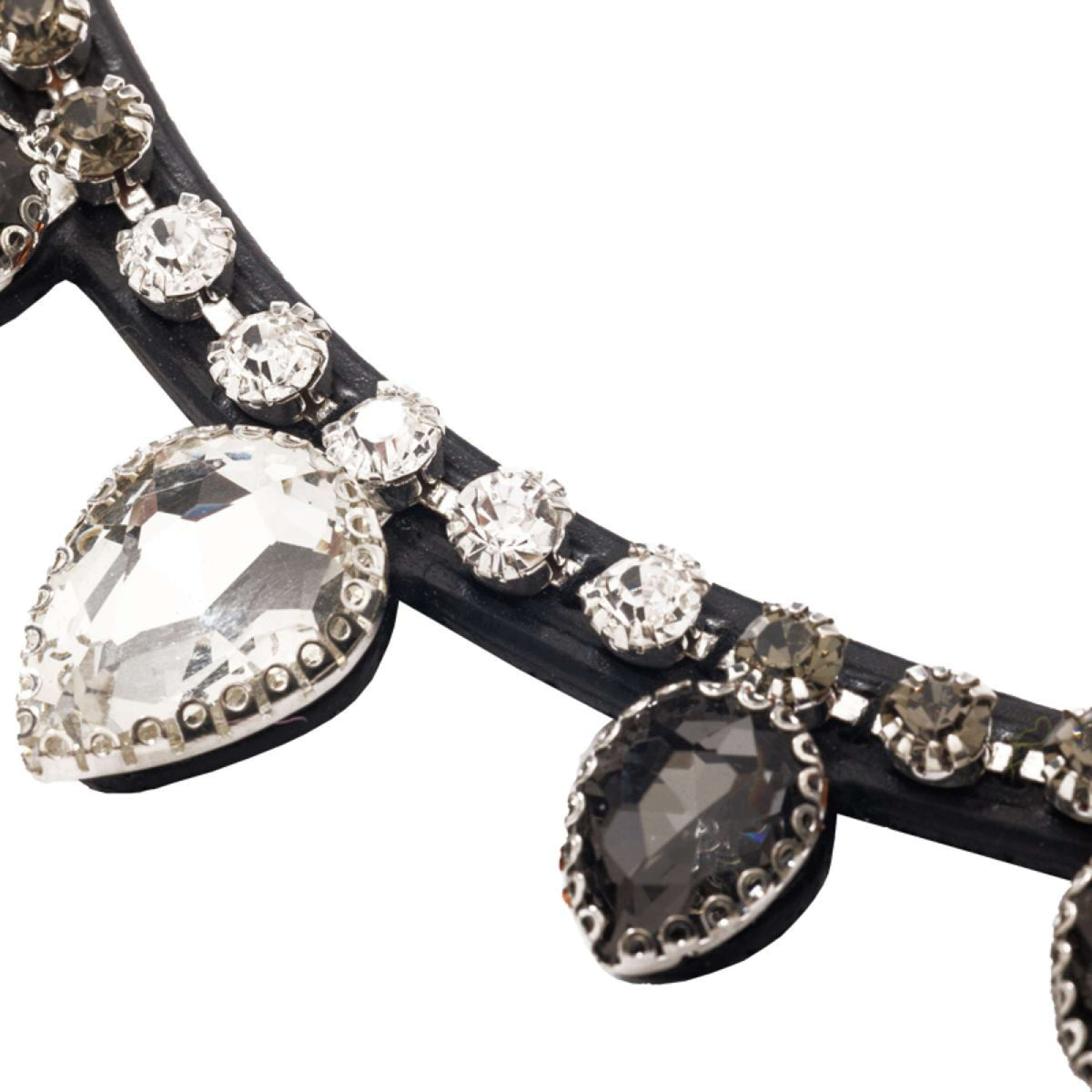 Kavalkade Frontriem Empress Zwart/Zwart/Wit