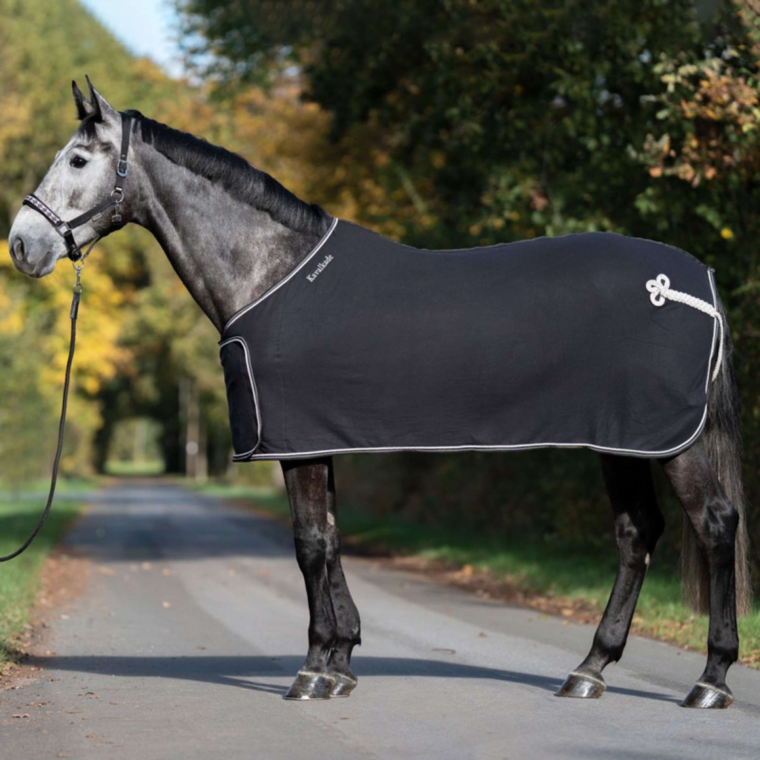 Kavalkade Cooler Removable Chest Flap Zwart/Wit