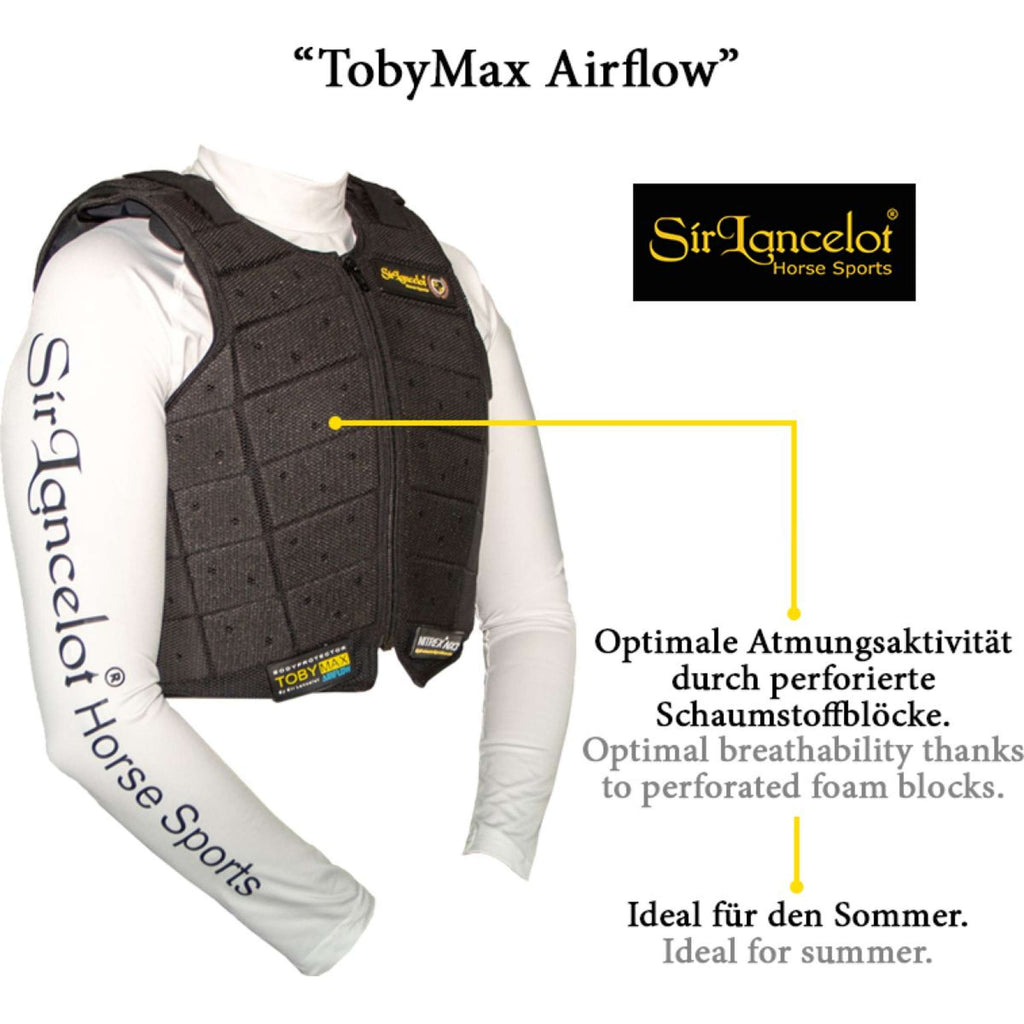 Kavalkade Bodyprotector Toby Max Airflow Summer Zwart