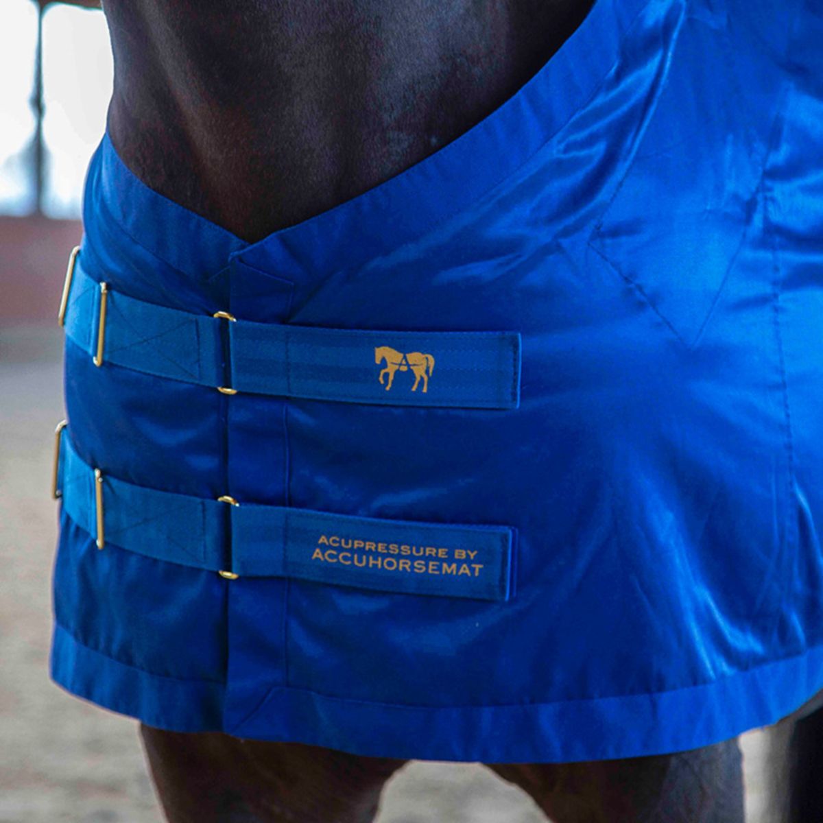 Accuhorsemat Deken Original met Accupressure Mat Blauw