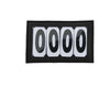 Kentucky Startnummers Velcro PVC Zwart