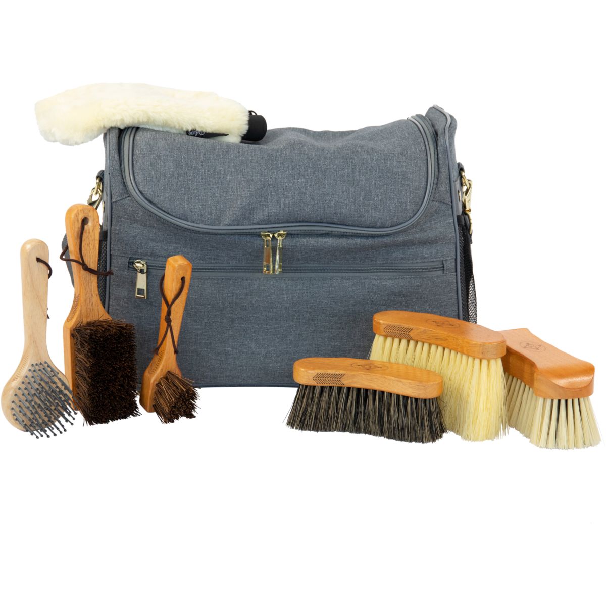 Grooming Deluxe by Kentucky Grooming Bag Set Grijs