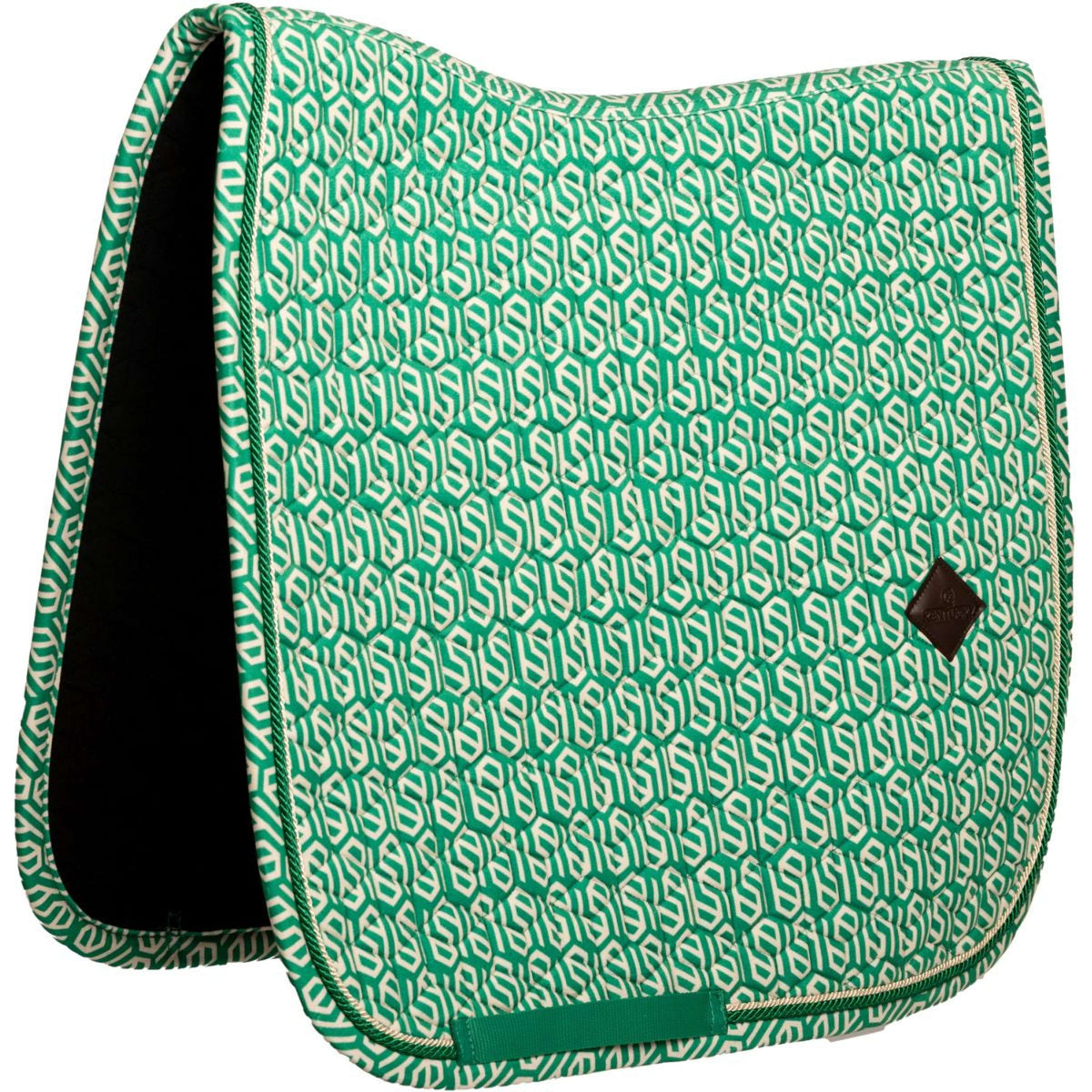 Kentucky Zadeldekje Velvet Maze Cipher Dressuur Wit/Groen