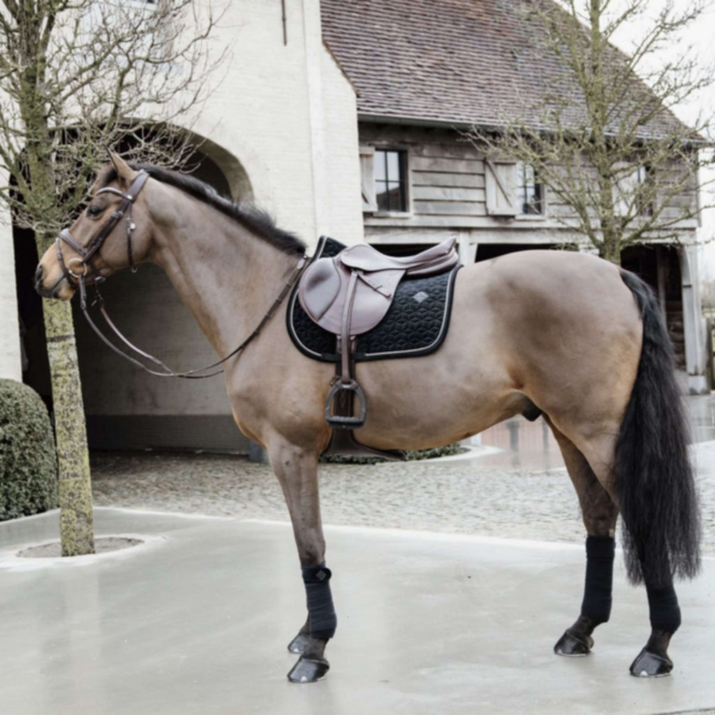 Kentucky Zadeldekje Basic Velvet Springen Zwart