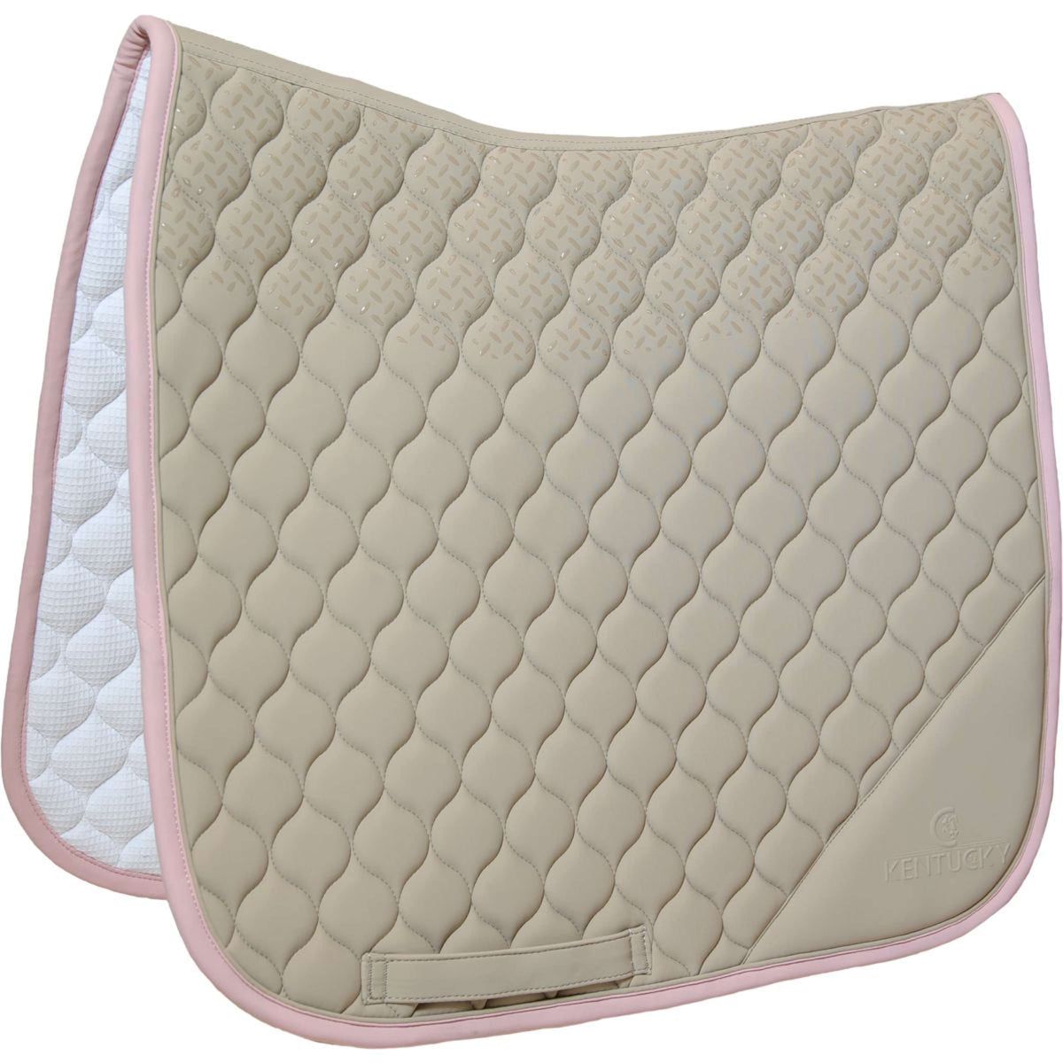 Kentucky Zadeldekje Softshell Onion Quilt Dressuur Beige/Oud Roze