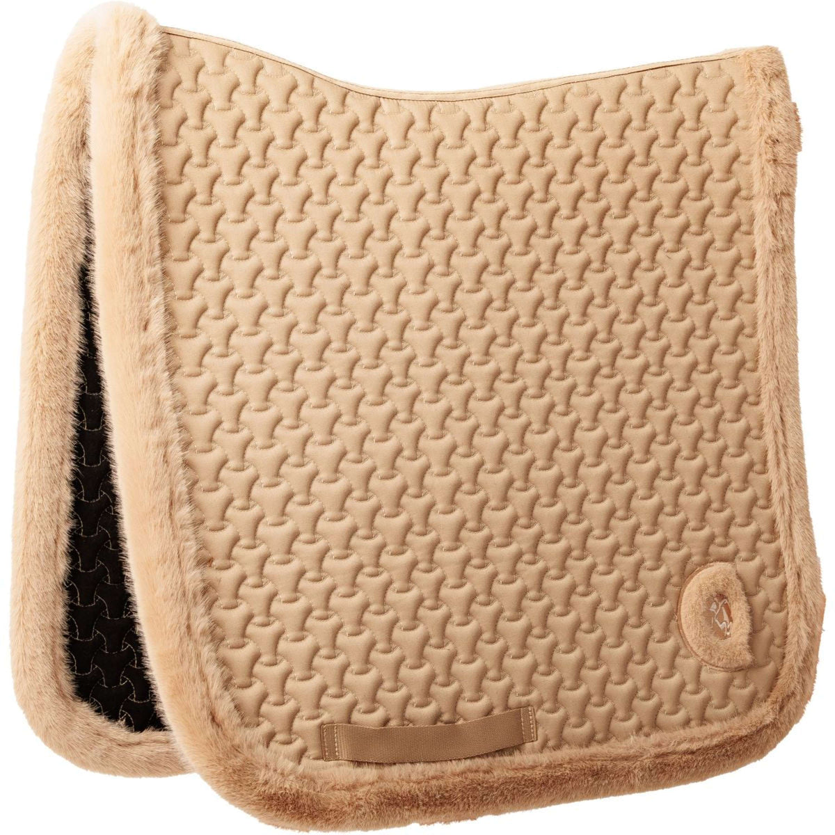 Kentucky Zadeldekje Fake Fur Onion Quilt Dressuur Beige