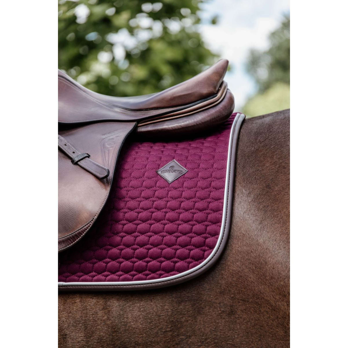 Kentucky Zadeldekje Springen Classic Leer Bordeaux