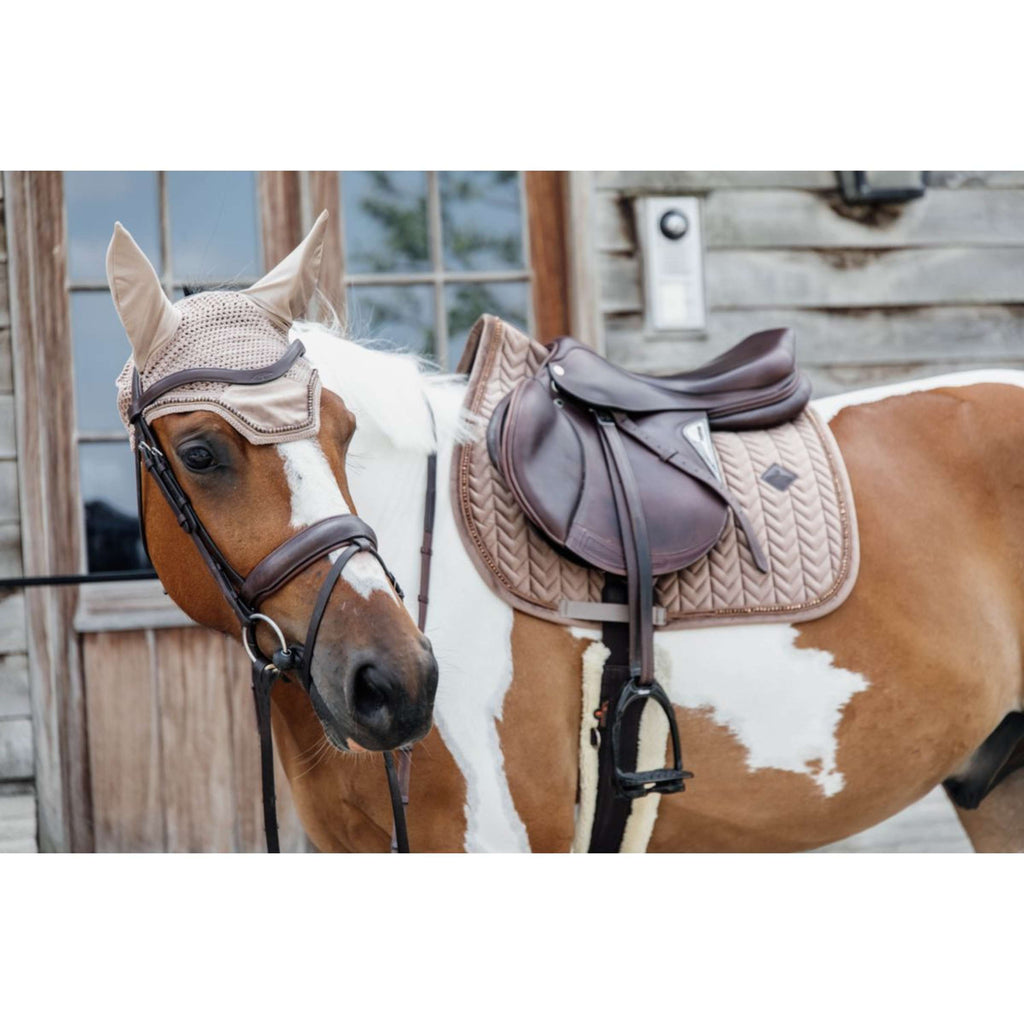 Kentucky Zadeldekje Velvet Pearls Springen Beige