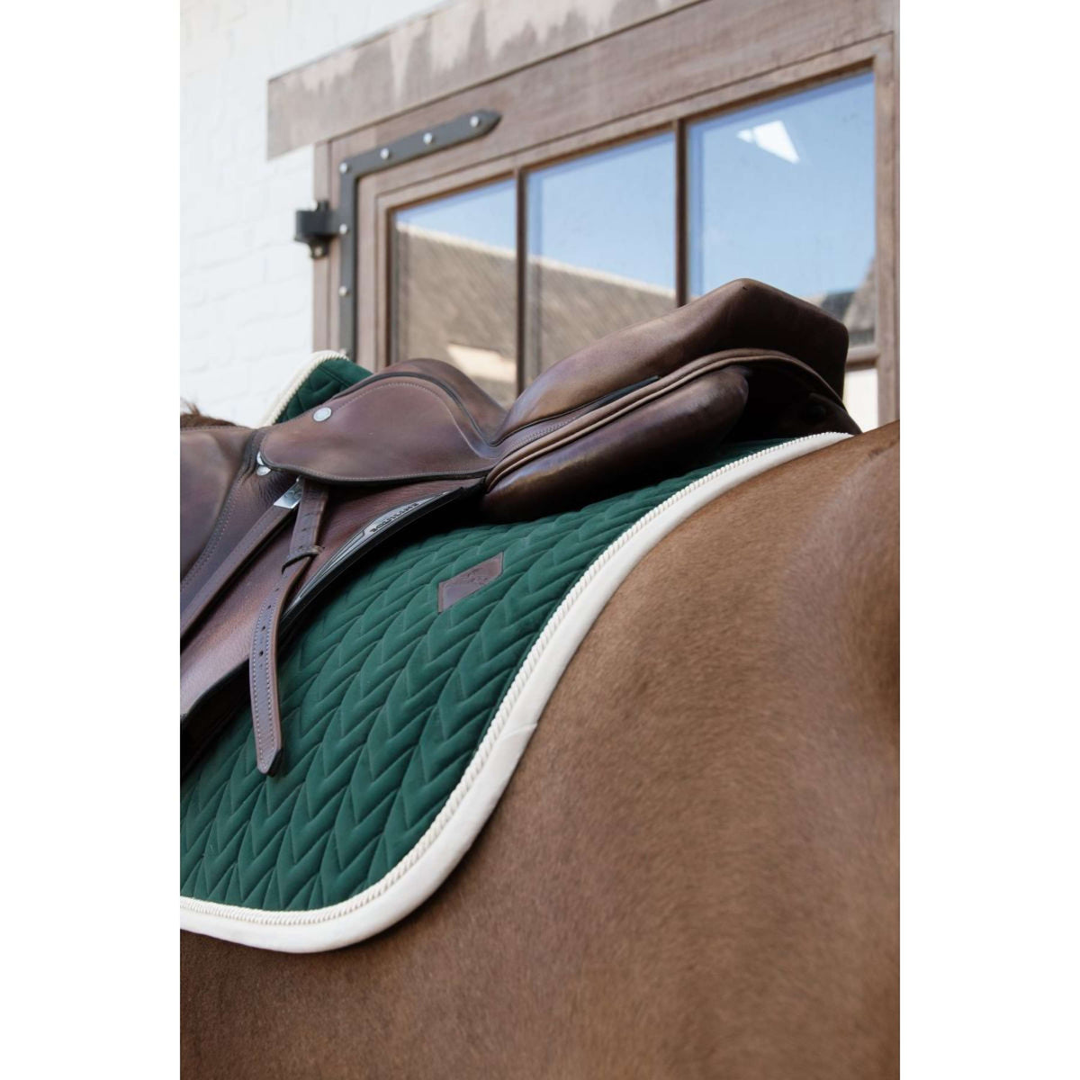 Kentucky Zadeldekje Springen Classic Contrast Pine Green