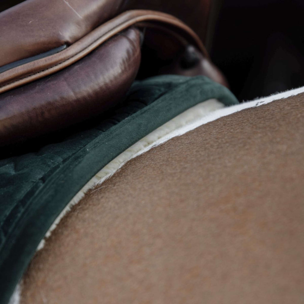 Kentucky Zadeldekje Skin Friendly Velvet Springen Pine Green