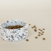 Kentucky Hondenvoerbak Terrazzo Stone Wit