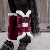 Kentucky Beenbeschermers Velvet Contrast Bordeaux