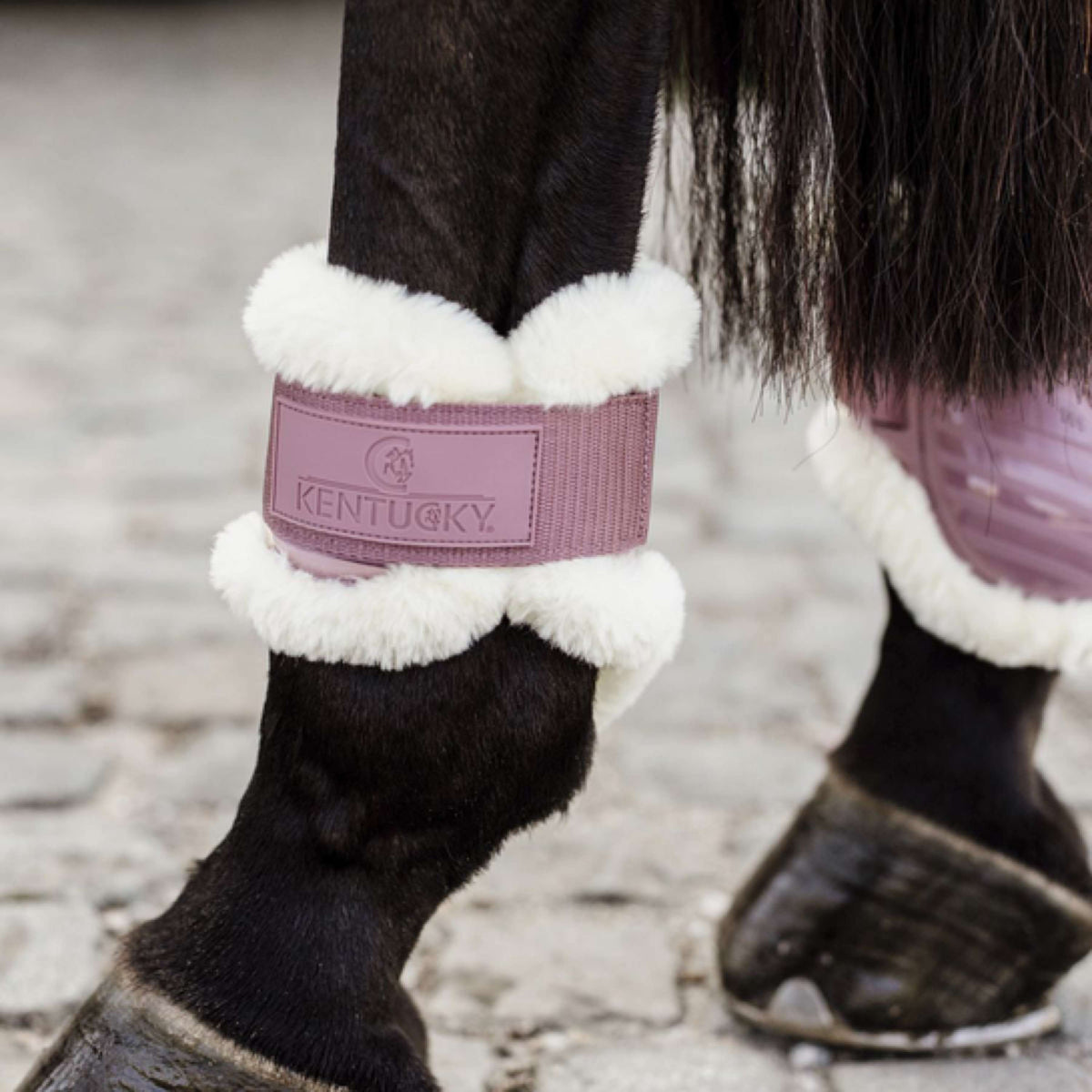 Kentucky Strijklappen Young Horse Vegan Sheepskin Oud Roze