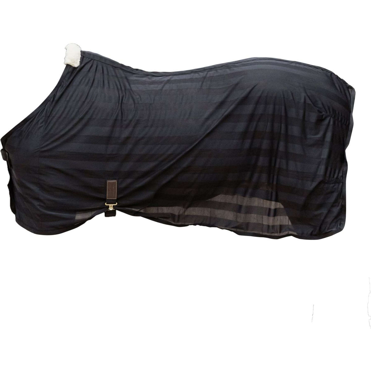 Kentucky Vliegendeken Light Striped Mesh Zwart