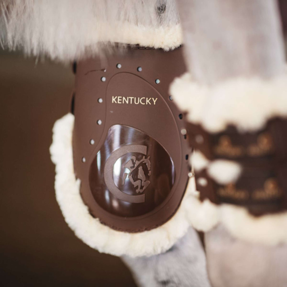 Kentucky Strijklappen Sheepskin Elastic Brown