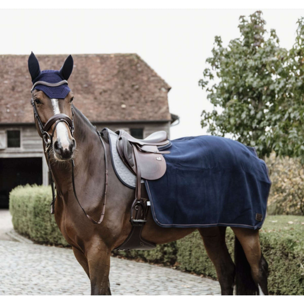 Kentucky Uitrijdeken Vierkant Heavy Fleece Navy