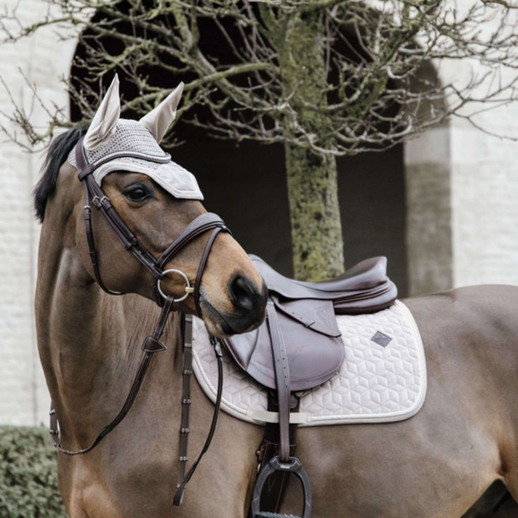 Kentucky Zadeldekje Basic Velvet Springen Beige