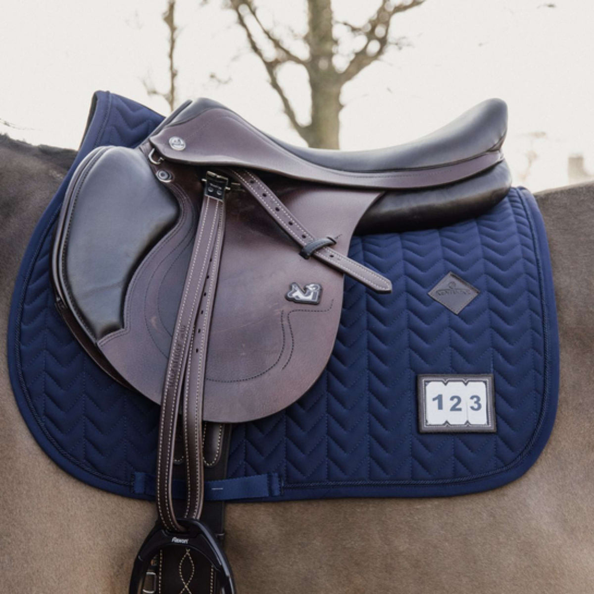 Kentucky Zadeldekje Fishbone Competition Springen Navy