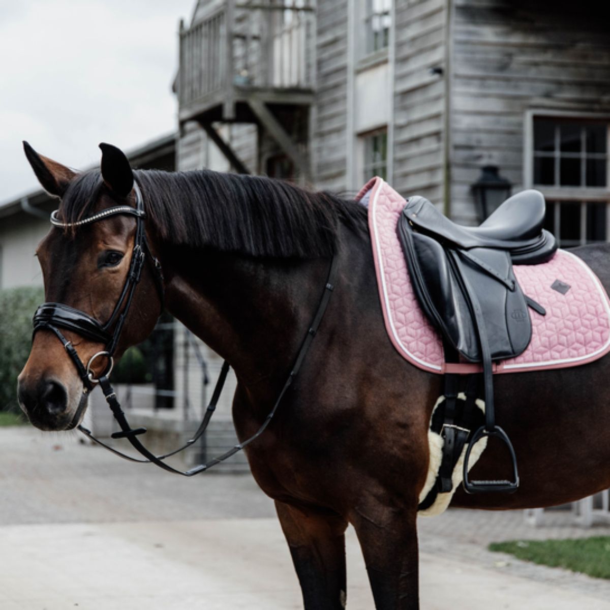 Kentucky Zadeldekje Wol Dressuur Lichtroze