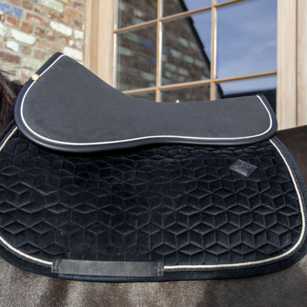 Kentucky Zadelonderlegger Halfpad Anatomic Absorb Black