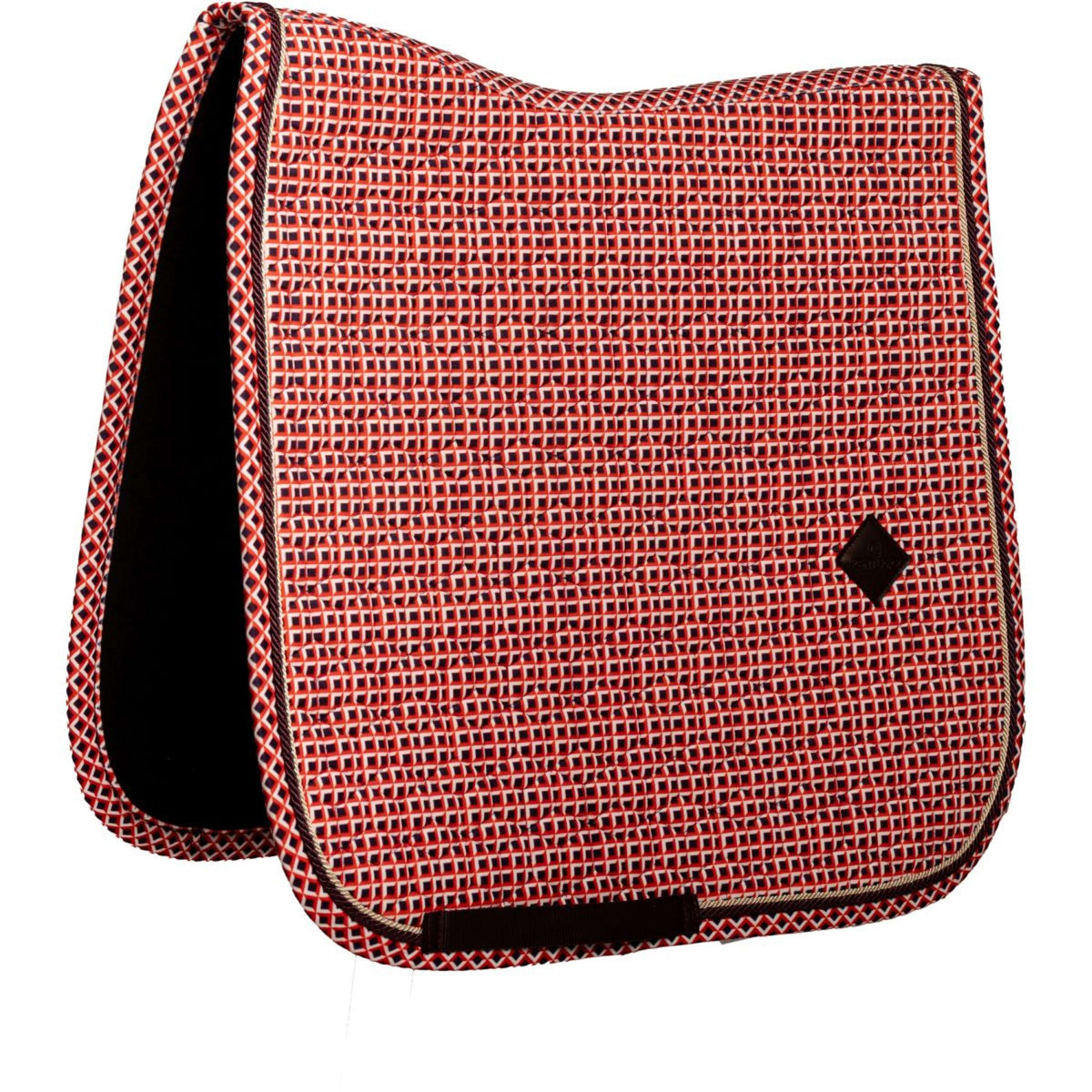 Kentucky Zadeldekje Velvet Check Dressuur Paars