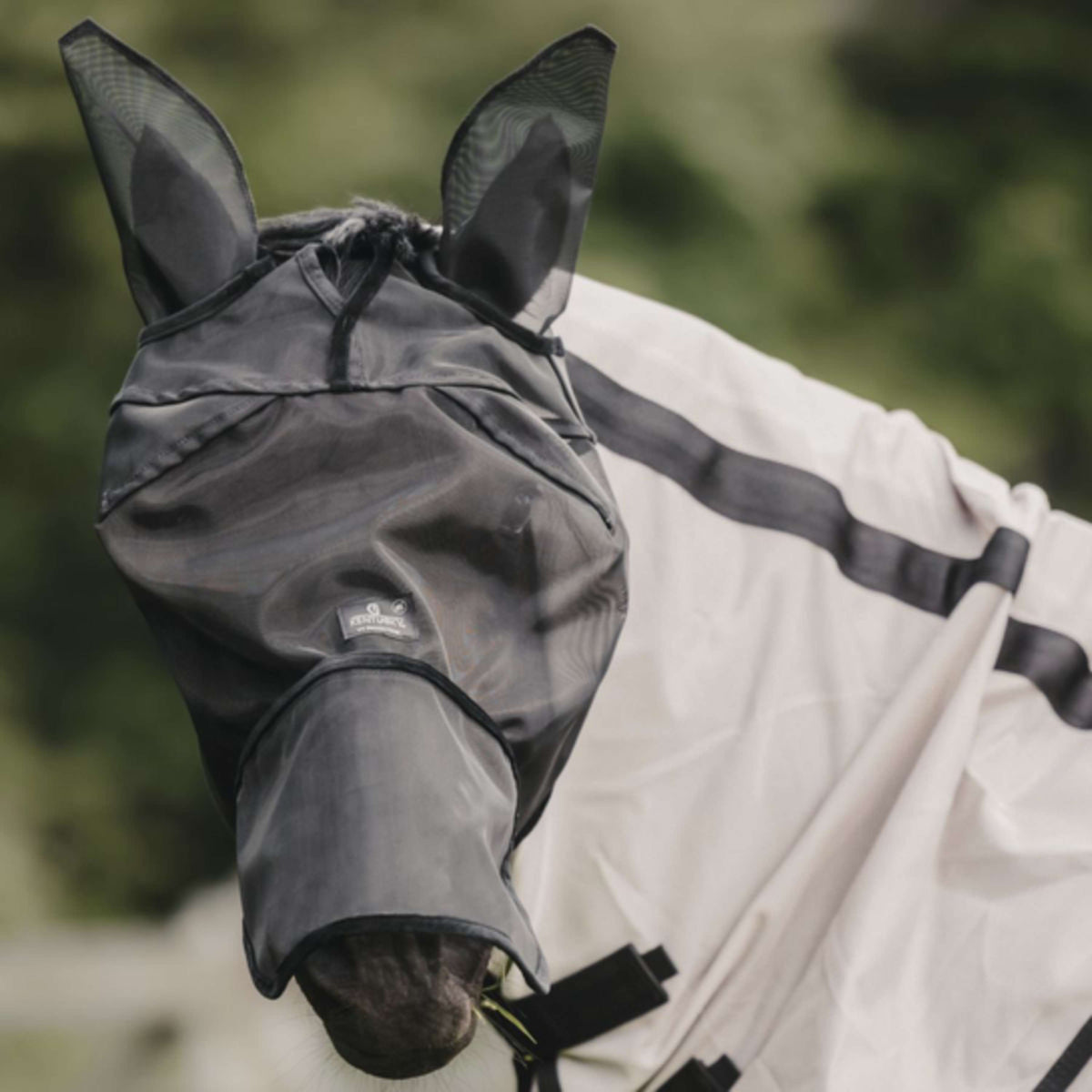 Kentucky Vliegenmasker Classic met Oren en Neus Zwart