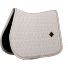 Kentucky Zadeldekje Velvet Pied de Poule Springen Grijs/Wit